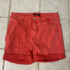 Natural Reflections salmon color Jean shorts Size 18W
